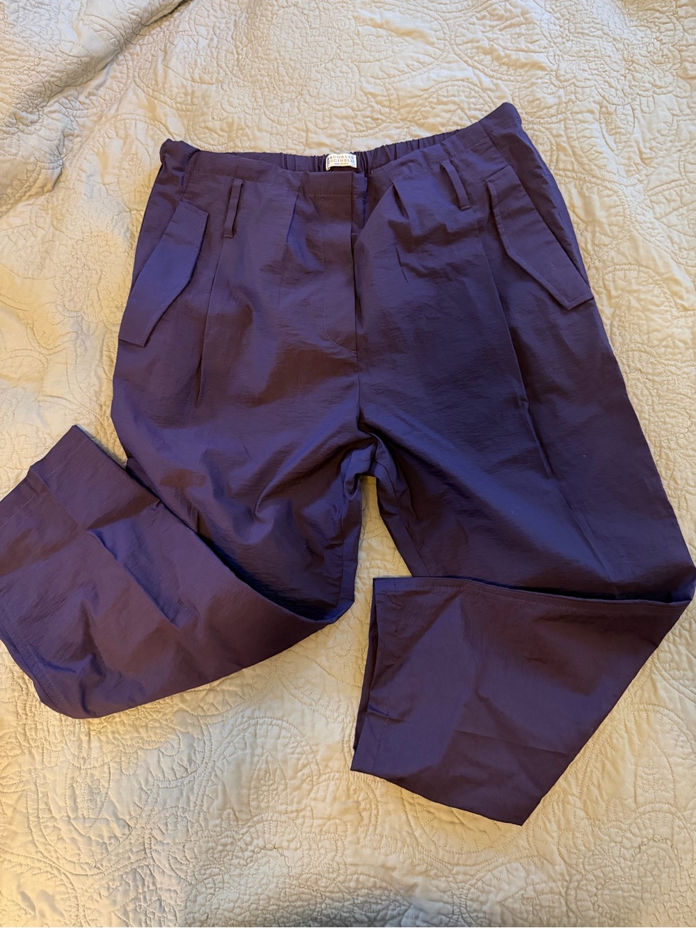 Brunello Cucinelli Relaxed Fit Purple Pants-
